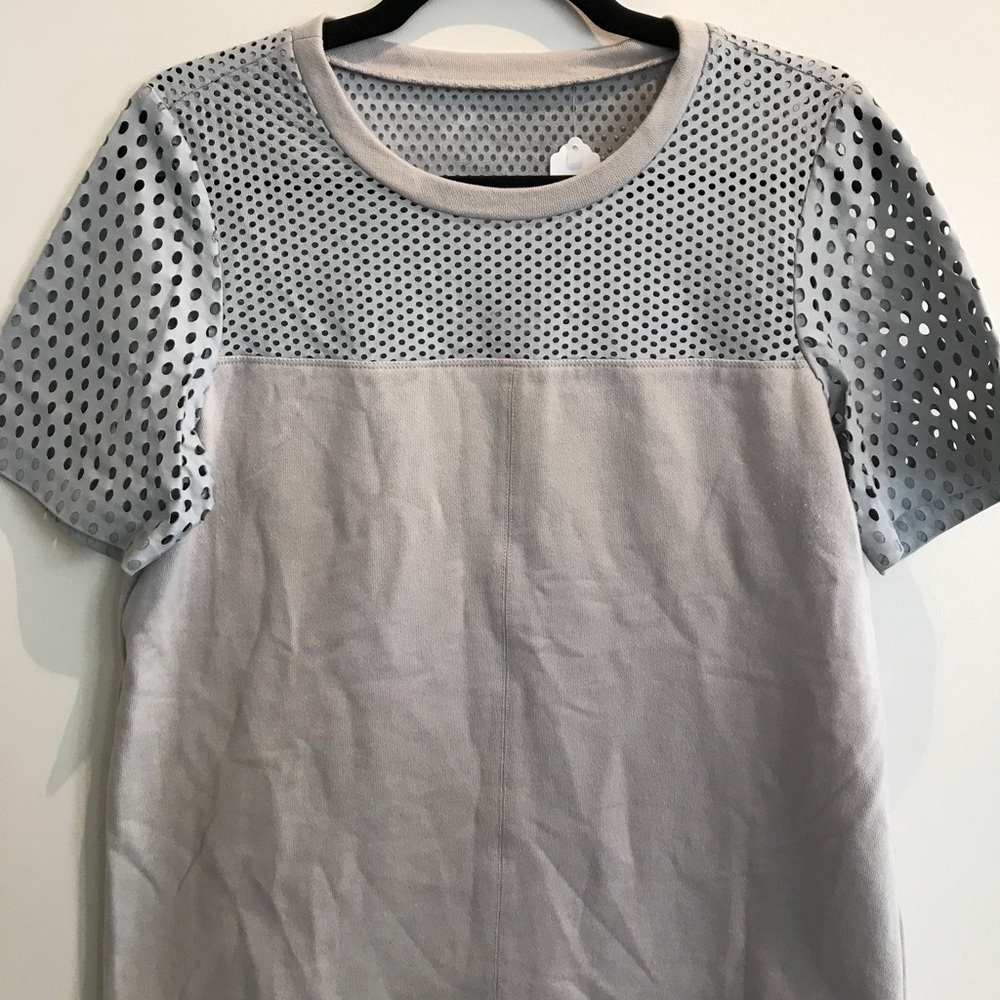 Rebecca Taylor leather paneled top